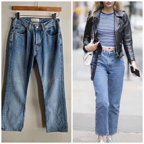 Vintage GAP Boot Cut Jeans 6 Ankle High Rise 90s Y2K Minimalist Denim - Picture 1 of 12